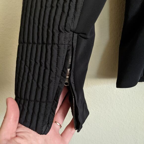 Post Card Textured Insulated Slim FitSki Jacket in Black, 6 - Picture 15 of 16